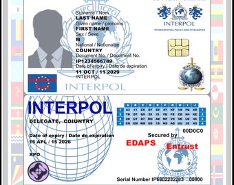 Fake Interpol Id Card