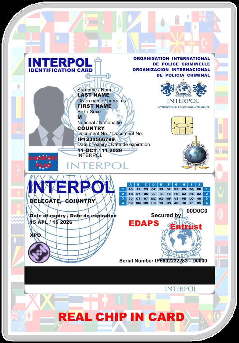 Fake Interpol Id Card