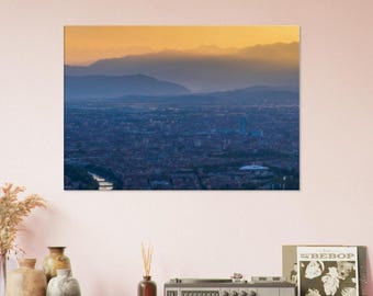 Sunset in Turin - Canvas