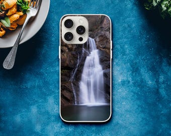 Enchanted Waterfall – Nature Landscape Photo Print - Phone Cases