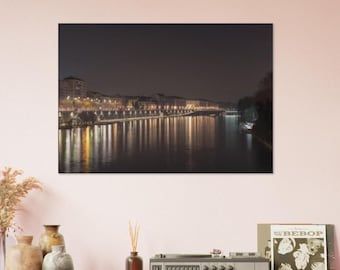 Reflections on the Po - Turin - Canvas