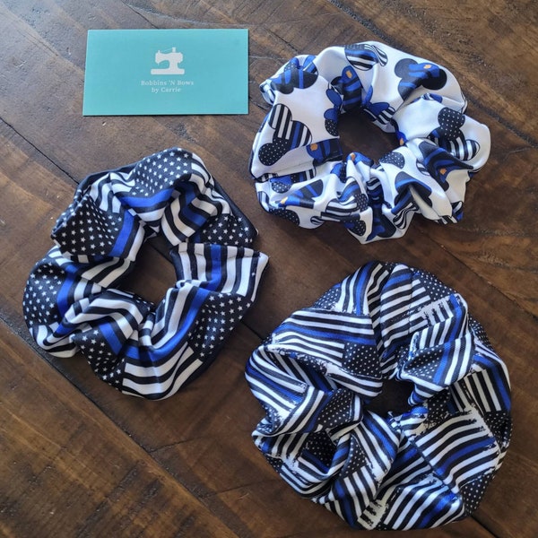 Police Department Support Scrunchies