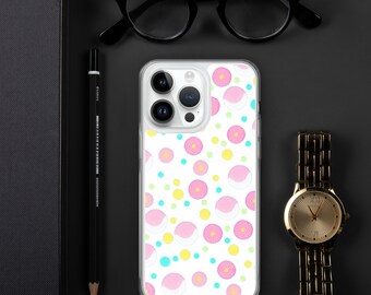 Clear Case for iPhone|dot pattern|polkadot|iPhone 14 13 12 11 Pro Max Case|iPhone 13 12 mini Case|iPhone XSMax Case|iPhone 7 8 14 Plus Case