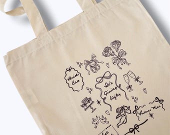 Bridal tote bag, it’s giving Wifey, Bride to be gift, Bride era, est 2026, future Mrs