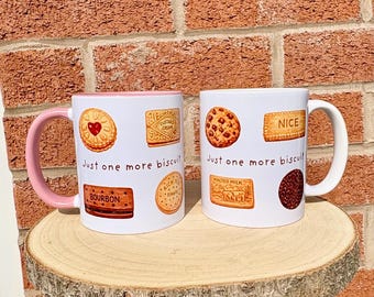 British Biscuit lover mug, Tea lover gift, cute cookie mug, Tea and biscuits