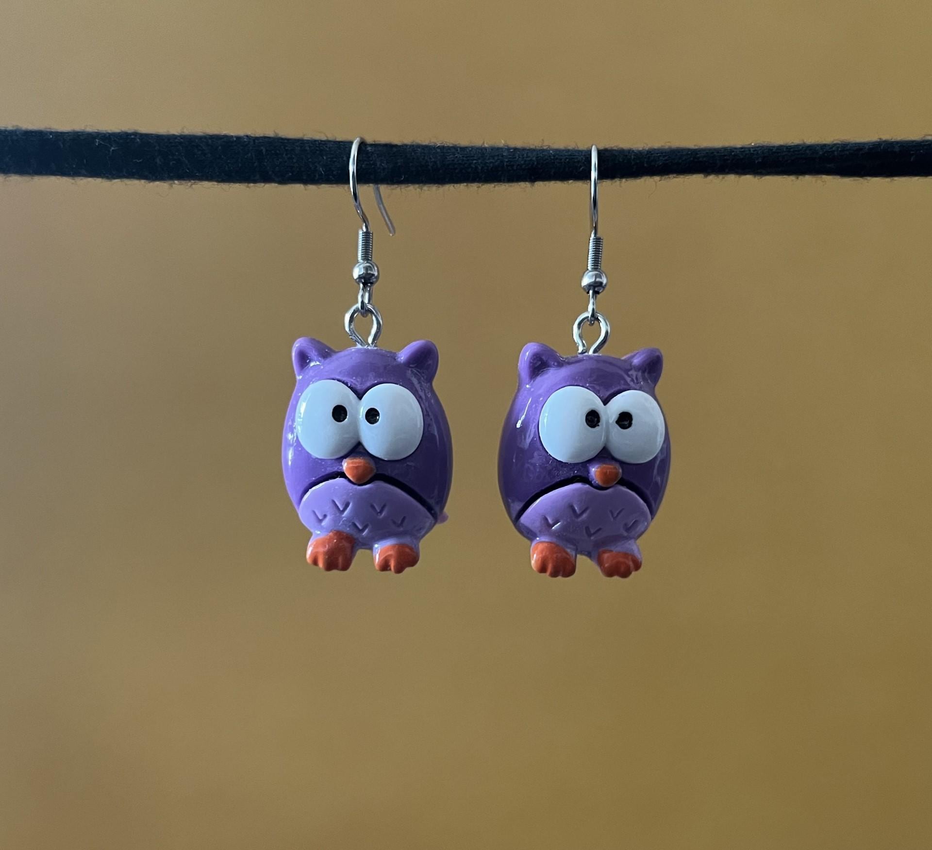 Hooting Owl Earrings