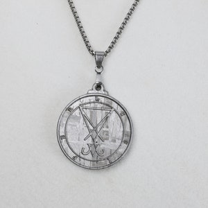 Lucifer, Satan Seal, Holy Geometry, Meteorite, Devil Pendant, Solomon Seal, Kabara, Devil&#39;s Talisman, Mysterious Magic