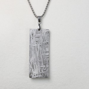 Natural meteorite carving pendant，Muonionalusta meteorite Necklace,Gift, specimen, collection 004