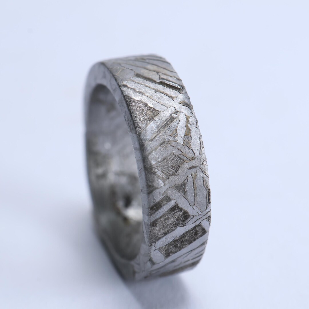Meteorite Ringus Size 9 1/2 Ringnatural Meteorite Carved Ring ...