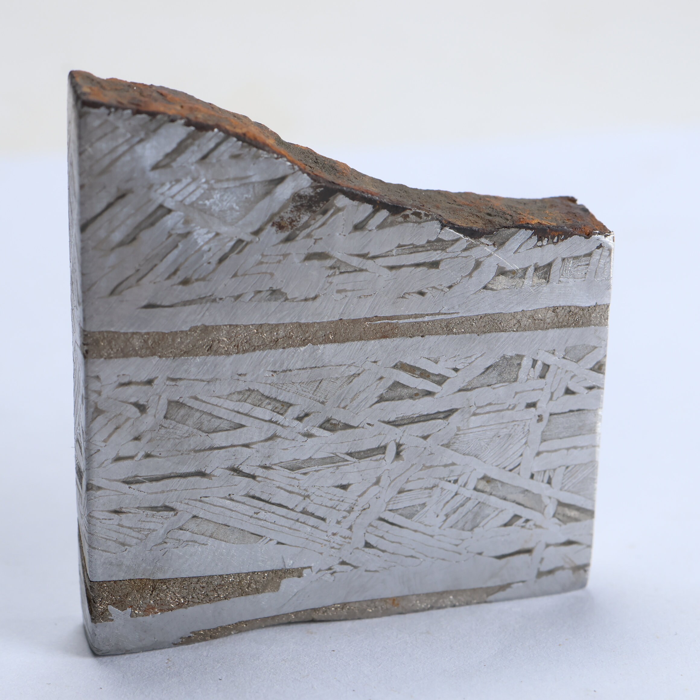 78g ムオニオナルスタ隕石スライス、隕石標本、天然隕石材料標本