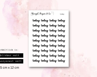 Sticker sheet "today" | Stickers for Bullet Journal and Planner