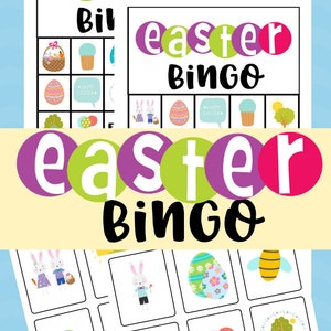 Easter Bingo Game Printable Easter Bingo, Printable Easter Games, Easter Bingo Game, Easter Bingo PDF, Spring Bingo Cards image 3