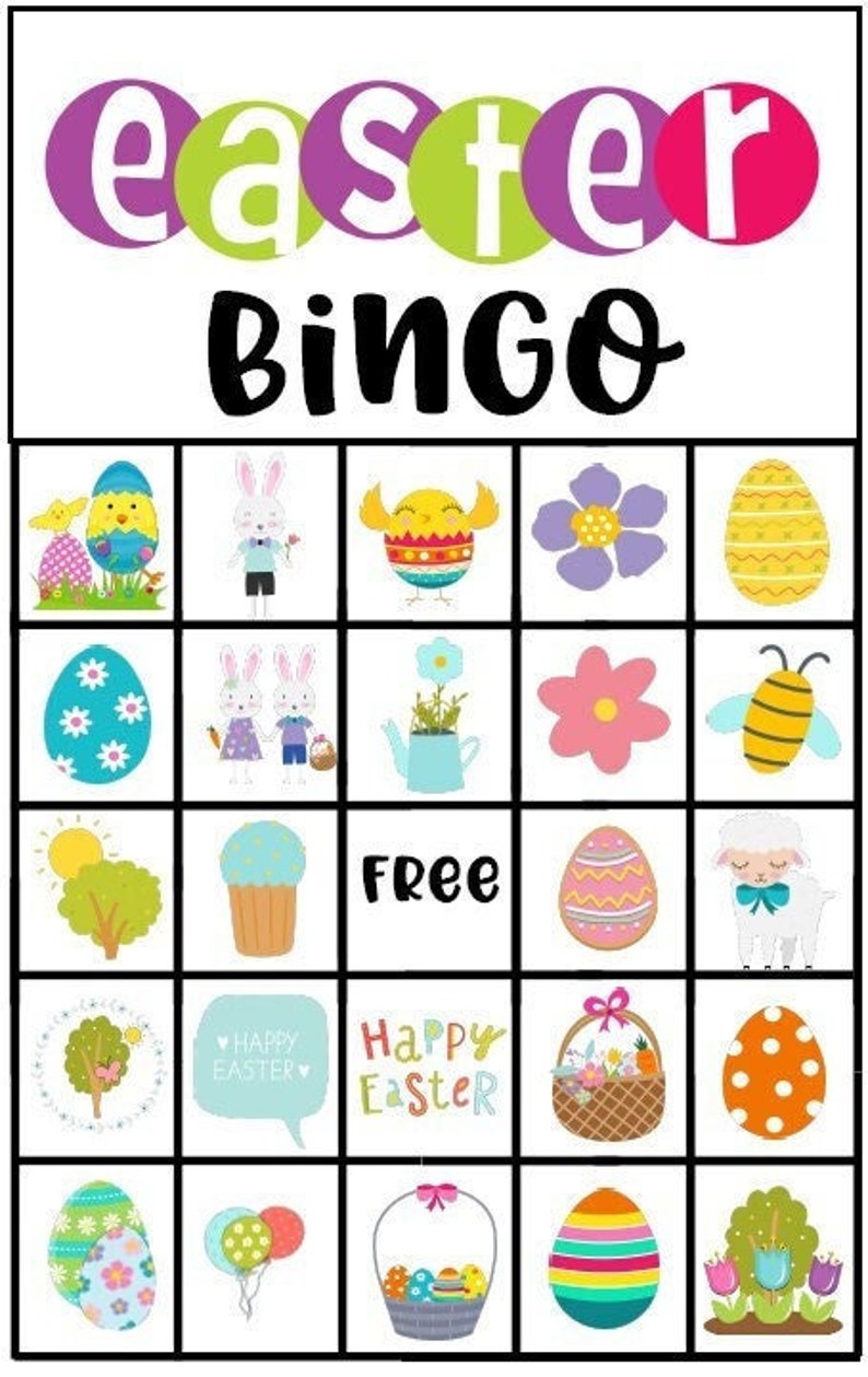 Easter Bingo Card