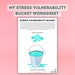 Stress Vulnerability Worksheet for Teens. Mental Health Printable ...