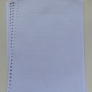 Handmade Recycled 30 Hole Paper Gridded