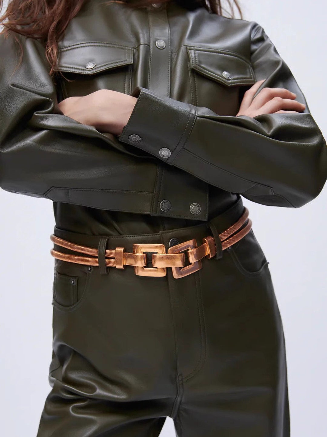 designer gold belt