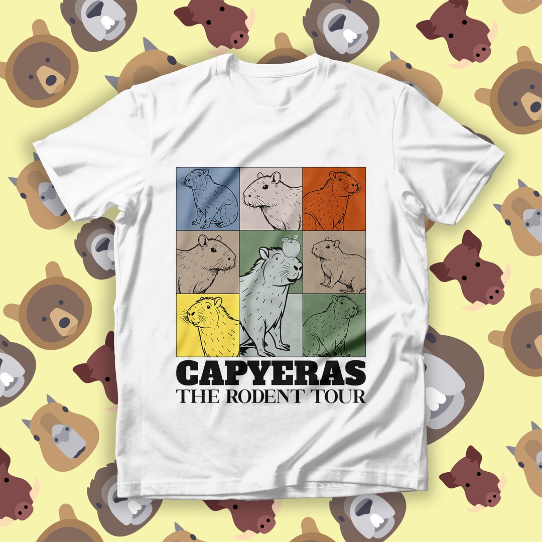 Capyeras Eras Tour Shirt, Capybara Shirt, Capyeras the Rodent Tour ...