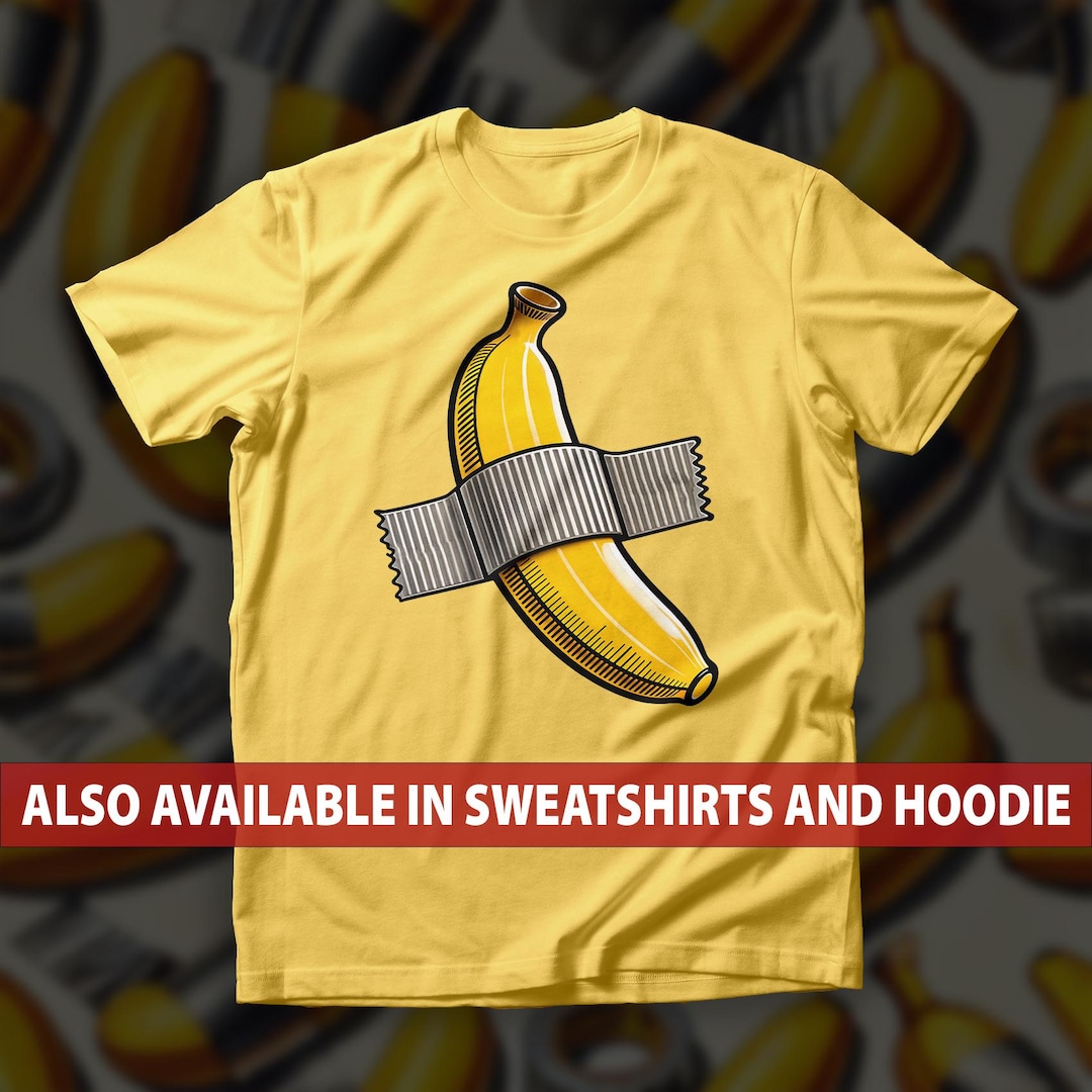 Duct Tape Banana T-shirt, Hilarious Pop Culture Inspired
