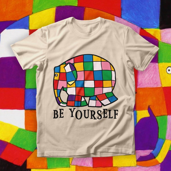 Be Yourself Shirt, World Book Day T-Shirt, Rainbow Elephant Shirt, Children's Books Sweatshirt, Book Lover T-shirt, Reading Sweatshirt