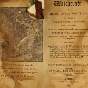 1805 Stregoneria L'arte della predizione del futuro PDF LIBRO RARO! [Download immediato stampabile]