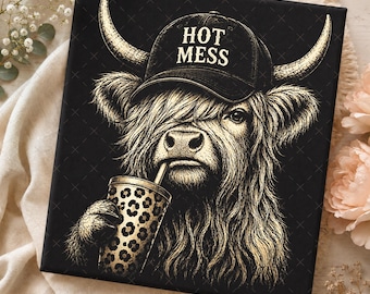 Vaca de las Tierras Altas (Png), Diseño de camiseta de vaca divertida, Café de vaca de las Tierras Altas (Png), Vaquera occidental (Png), Vaca atrevida (Png), Amante de las vacas (Png), Animal de moda