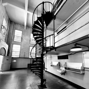 Alcatraz Island spiral staircase CA