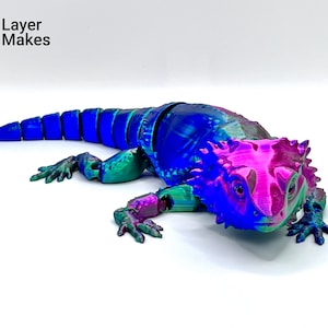 3D Printed Articulated Bearded Dragon
