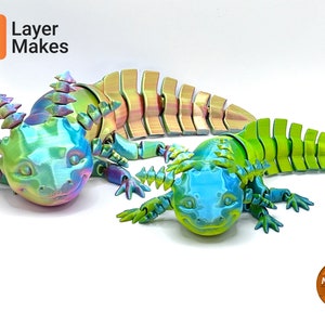 3D Printed Articulated Axolotl