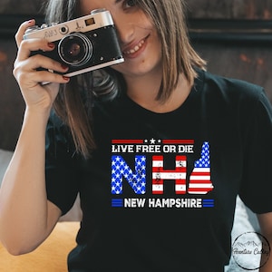 Camisa de New Hampshire, New Hampshire 4000 Footers American Flag Hike NH48 Peaks Adventure Live Camisa gratis