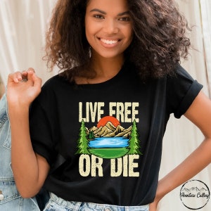 Camisa New Hampshire, New Hampshire 4000 pies de página Mt Washington Valley Hike NH48 Peaks Live Free Shirt