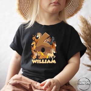 Custom Cute Horse Toddler Shirt, Personalized Horse Birthday Girl Boy Rider Kid Shirt, Horse Owner Gift, Horse Trainer Gift, Who Loves Horse