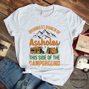 Camping Shirt, This Side Of The Campground, Camping Lover Gift, Happy Camper, Camper Gift, Camping Life, Camping Crew, CAM186F01