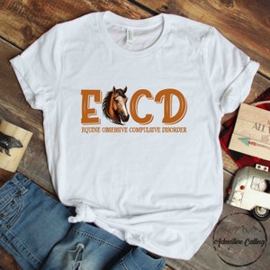 馬シャツ、EOCD 馬強迫性障害、馬好きへのギフト、馬乗りへのギフト、馬の飼い主へのギフト、馬の調教師へのギフト、HOR053F01