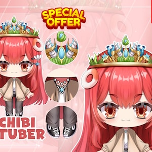 chibi vtuber, modello vtuber, vtuber precostruito, commissione personalizzata, risorsa vtuber, rigging vtuber, ragazza carina vtuber, vtuber maschio, personaggio anime