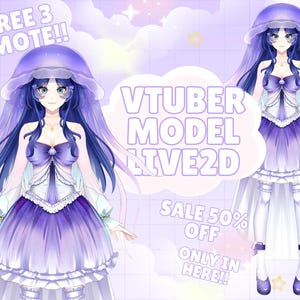AANGEPASTE VTUBER-model, mannelijk of vrouwelijk, Vtuber-commissie, personageontwerp, rigging, Avatar custom, Streamer, Vbridger, Custom vtuber-model live2d