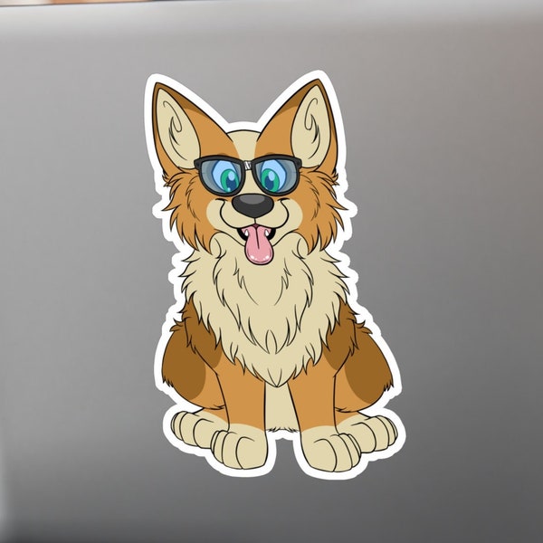 Corgeek Vinyl Decal Sticker Corgi Geek Dog Furry