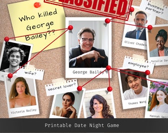 Expedientes de casos sin resolver. Ideas para citas nocturnas. Juego de misterio y asesinato. Crimen verdadero. Juego de detectives.