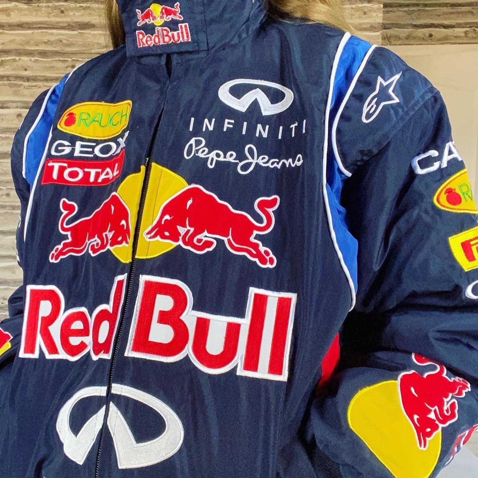 Red Bull Jacket Vintage F1 Jacket Racing Bomber Jacket Streetwear ...