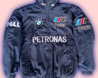 Blouson de course BMW | Veste vintage | Rétro | Formule 1 | F1 | Blouson aviateur | Streetwear | Blouson de voiture |