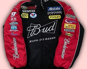 Budweiser Nascar Jacket Racing Vintage Jacket Retro Formula One