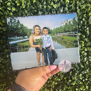 Slate Stone Photo | Wedding Photo Plaque| Family Photo Plaque| Anniversary Gift| Memorial Gift