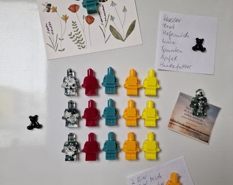 Magnete aus Epoxidharz für Kühlschrank / LEGO Figuren / Küche / Geschenk / Deko / handmade / diy