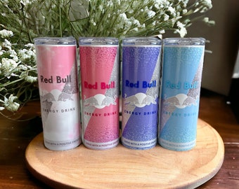 Pink bull inspired 20oz Double Walled Stainless Steel Tumbler With Straw And Lid