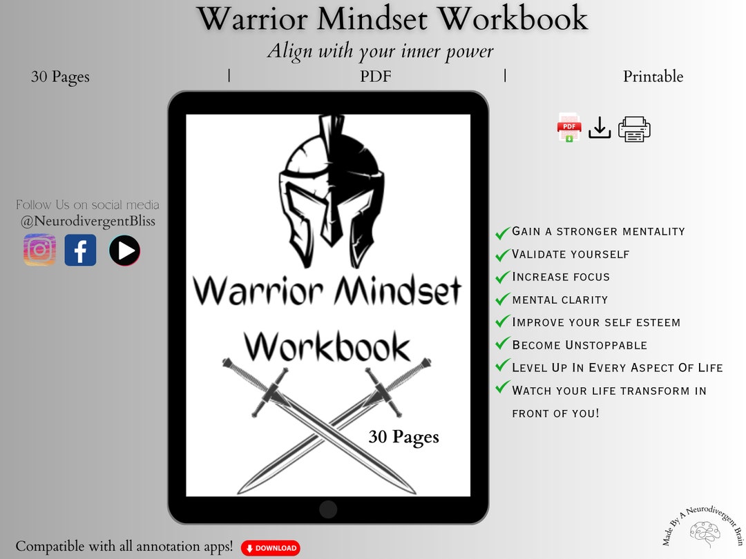 Growth Mindset Workbook: Self-awareness & Boundaries (digital Download ...