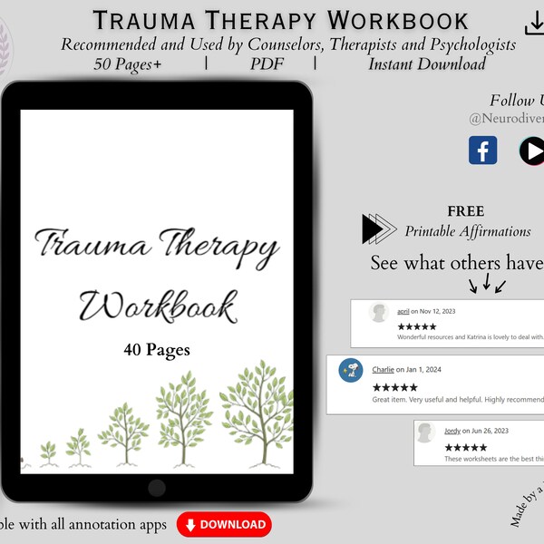 Trauma Workbook Etsy