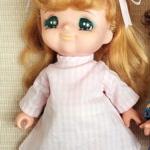 Vintage Rubber Doll Candy Candy Doll Poppy Yumiko Igarashi Doll Lady Georgie Japan Anime Doll made in Japan Retro 80&#39;s Bandai Antique Doll