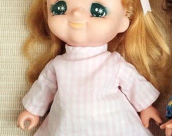Vintage Rubber Doll Candy Candy Doll Poppy Yumiko Igarashi Doll Lady Georgie Japan Anime Doll made in Japan Retro 80's Bandai Antique Doll