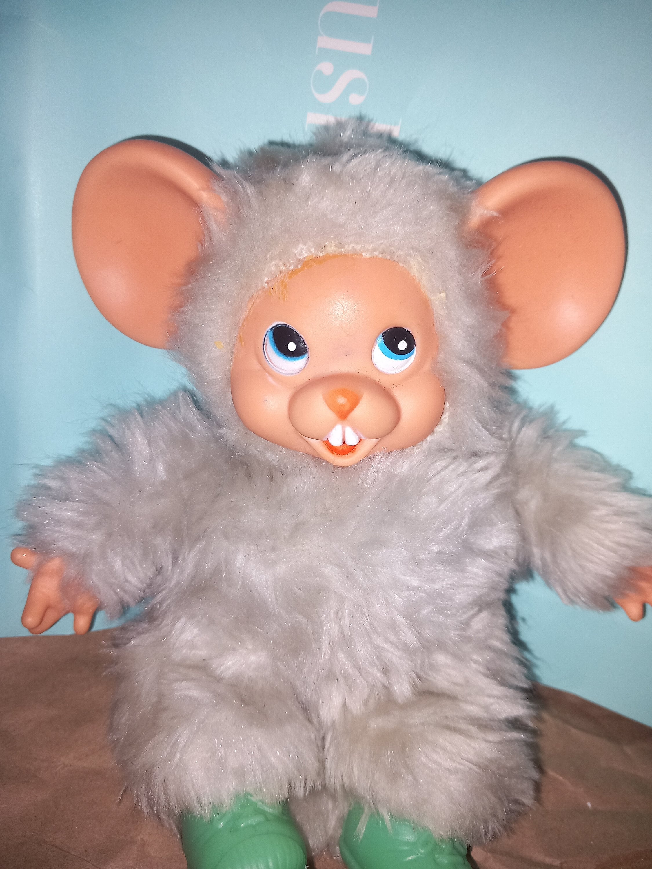 Vintage Rushton Happy Mouse Rubber Face Doll (S481