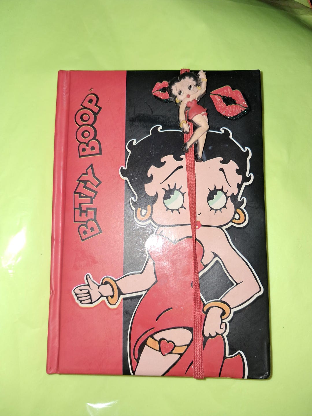 Vintage Betty Boop Notebook Diary Collectible Red Black Blank Book ...
