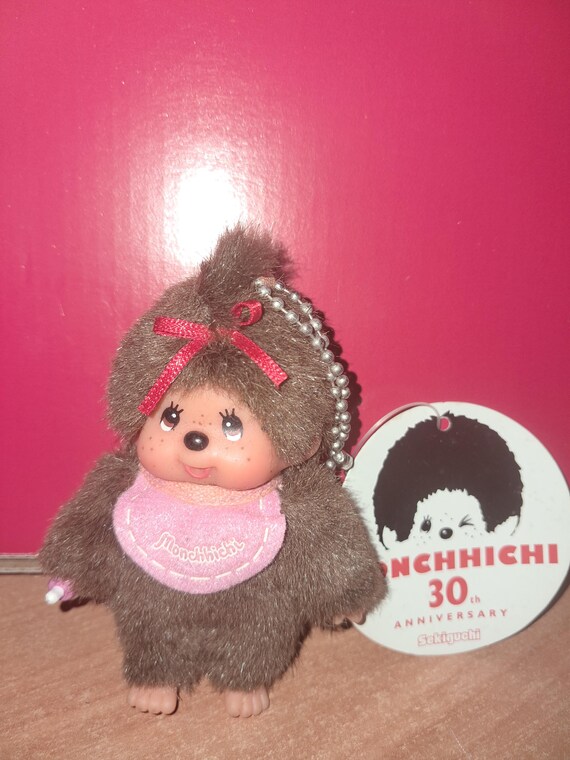 Vintage Rare 30th Anniversary Monchhichi Sekiguchi Key Chain